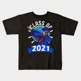 Class of 2021 Graduation Dabbing Dance Boy Kids T-Shirt